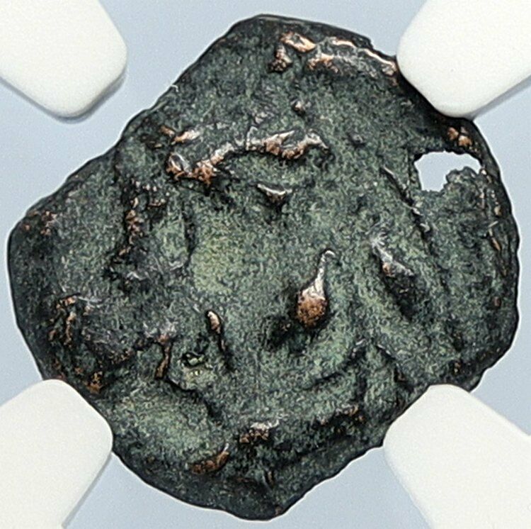 PONTIUS PILATE Tiberius Jerusalem JESUS CHRIST TRIAL Old Roman Coin NGC i105987