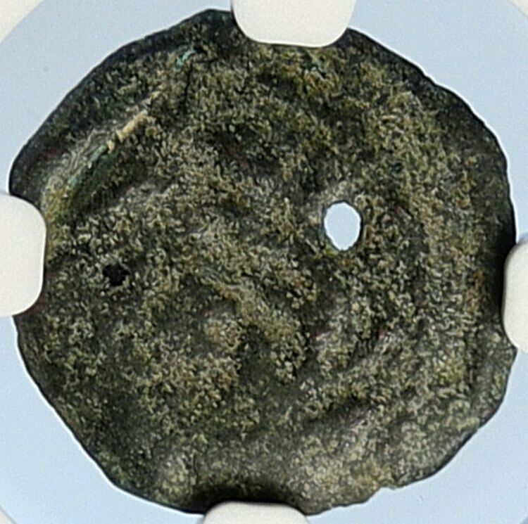 PONTIUS PILATE Tiberius Jerusalem JESUS CHRIST TRIAL Old Roman Coin NGC i106012