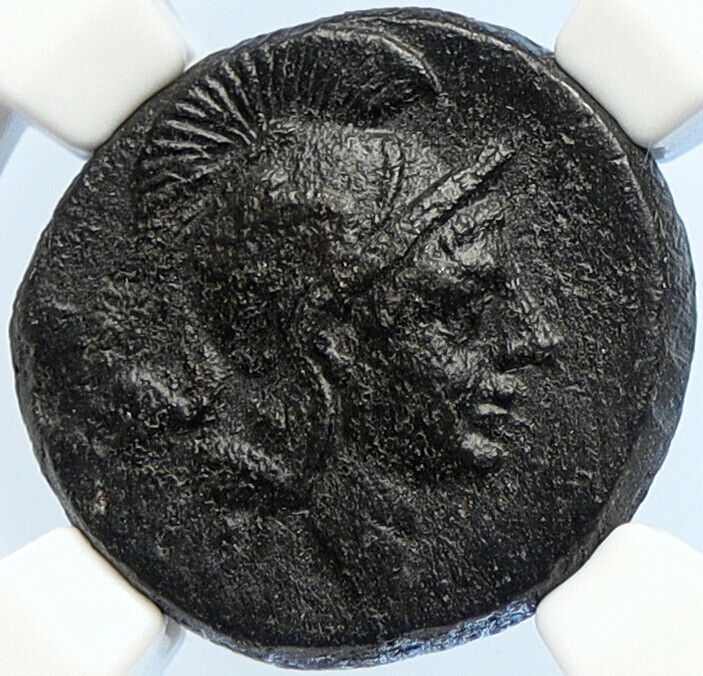 MAGNESIA, IONIA 200BC Authentic Ancient Greek HORESEMAN WARRIOR Coin NGC i106039