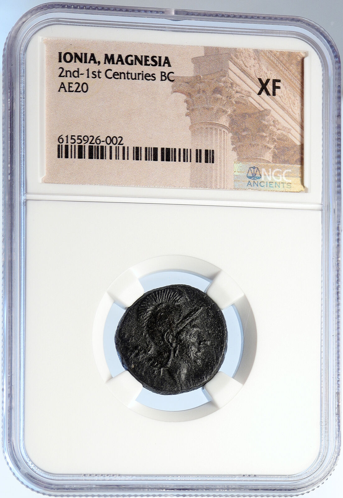 MAGNESIA, IONIA 200BC Authentic Ancient Greek HORESEMAN WARRIOR Coin NGC i106039