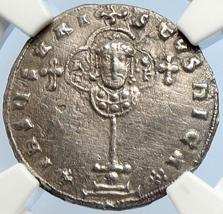 Nicephorus II Phocas Ancient 963AD Silver Miliaresion BYZANTINE Coin NGC i106045