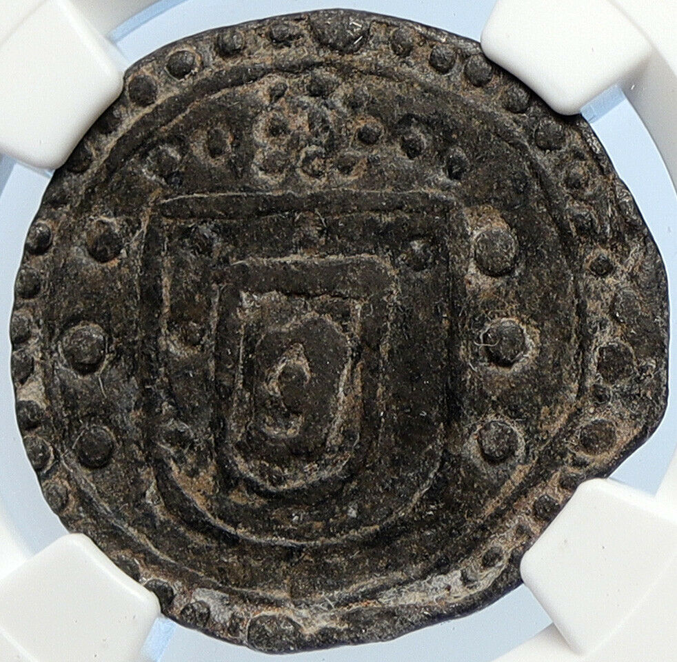 1557-78 INDIA PORTUGESE PORTUGAL King Sebastiao ANTIQUE Bastado Coin NGC i106055