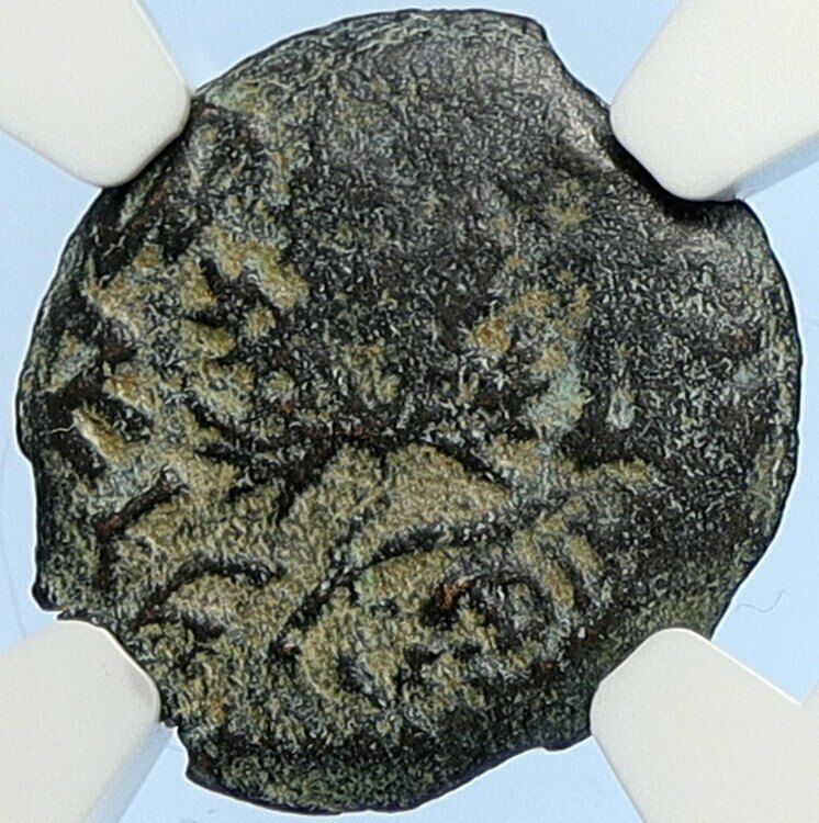 Authentic Ancient JEWISH WAR v ROMANS 67AD Historical JERUSALEM Coin NGC i106091