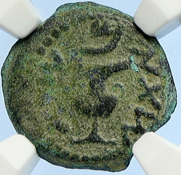 Authentic Ancient JEWISH WAR v ROMANS 67AD Historical JERUSALEM Coin NGC i106090