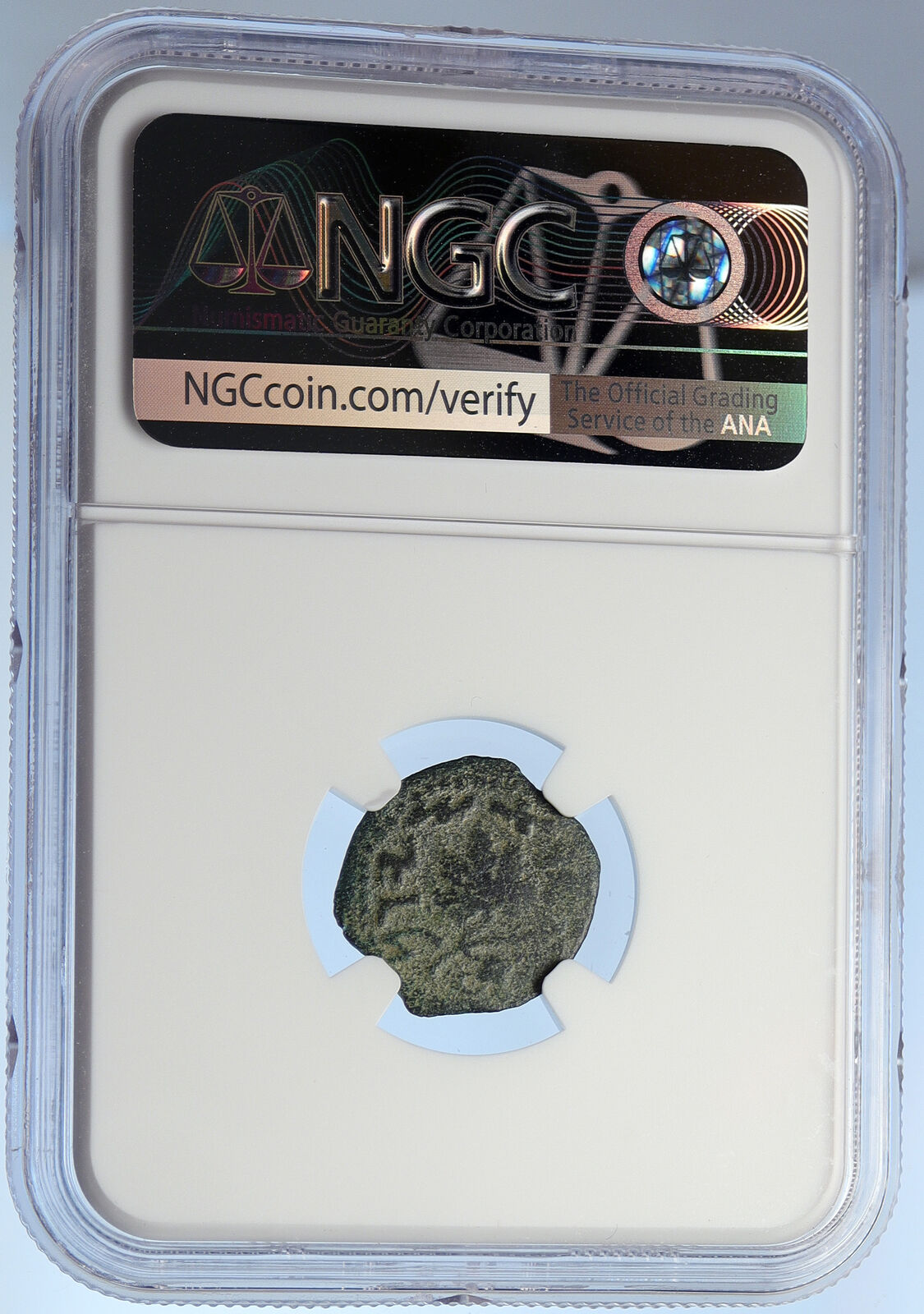 Authentic Ancient JEWISH WAR v ROMANS 67AD Historical JERUSALEM Coin NGC i106090