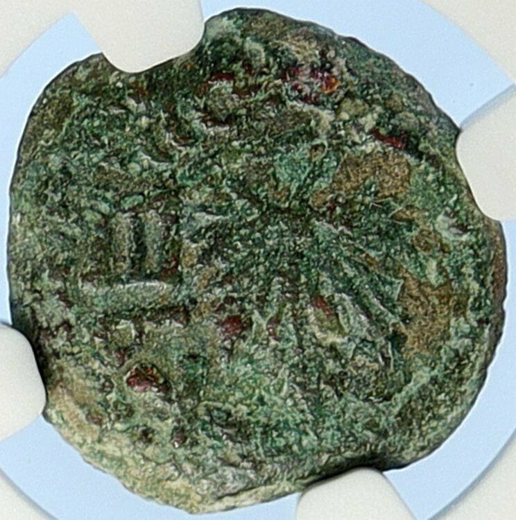 Authentic Ancient JEWISH WAR v ROMANS 67AD Historical JERUSALEM Coin NGC i106072