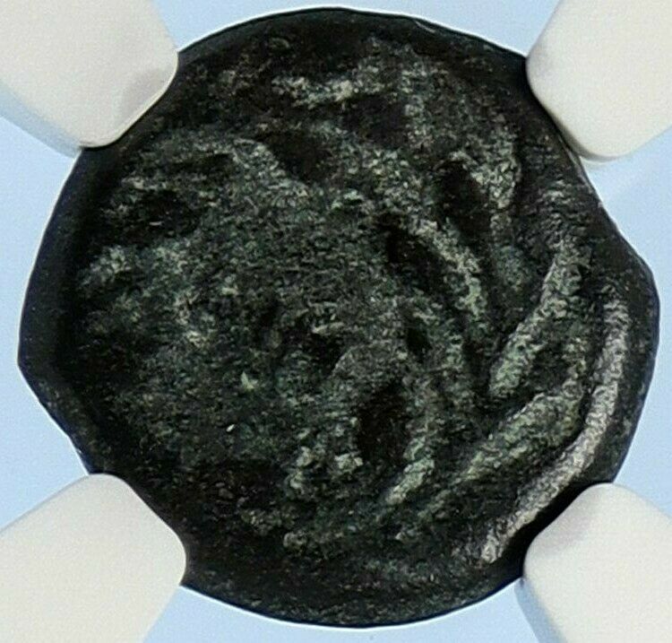 PONTIUS PILATE Tiberius Jerusalem JESUS CHRIST TRIAL Old Roman Coin NGC i106093