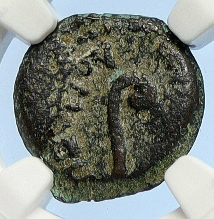 PONTIUS PILATE Tiberius Jerusalem JESUS CHRIST TRIAL Old Roman Coin NGC i106094