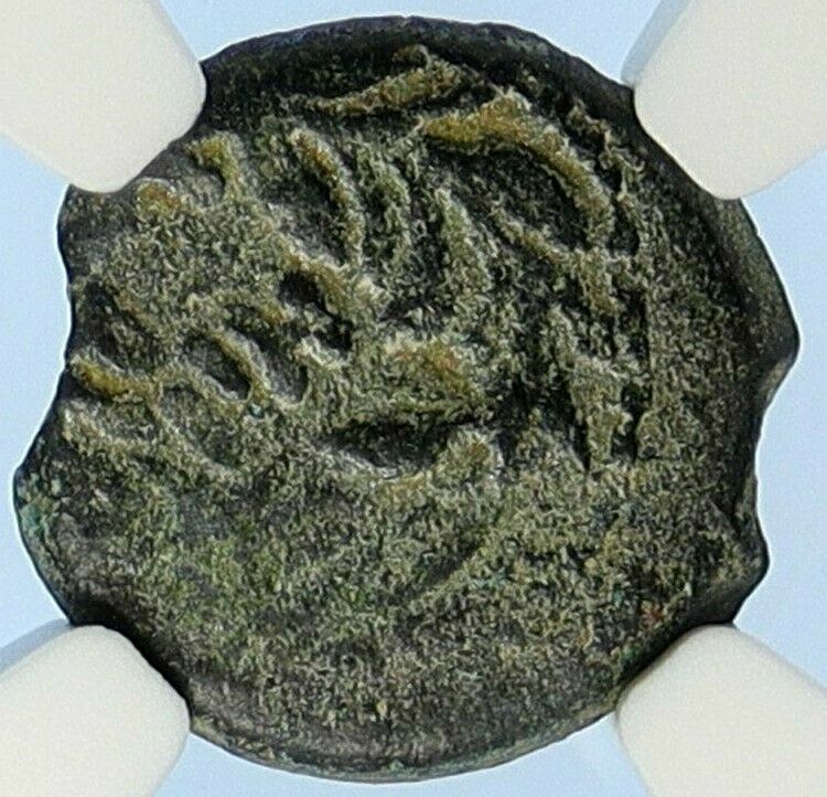 PONTIUS PILATE Tiberius Jerusalem JESUS CHRIST TRIAL Old Roman Coin NGC i106094