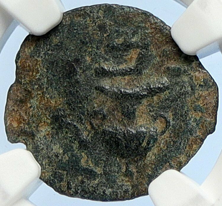 Authentic Ancient JEWISH WAR v ROMANS 67AD Historical JERUSALEM Coin NGC i106067