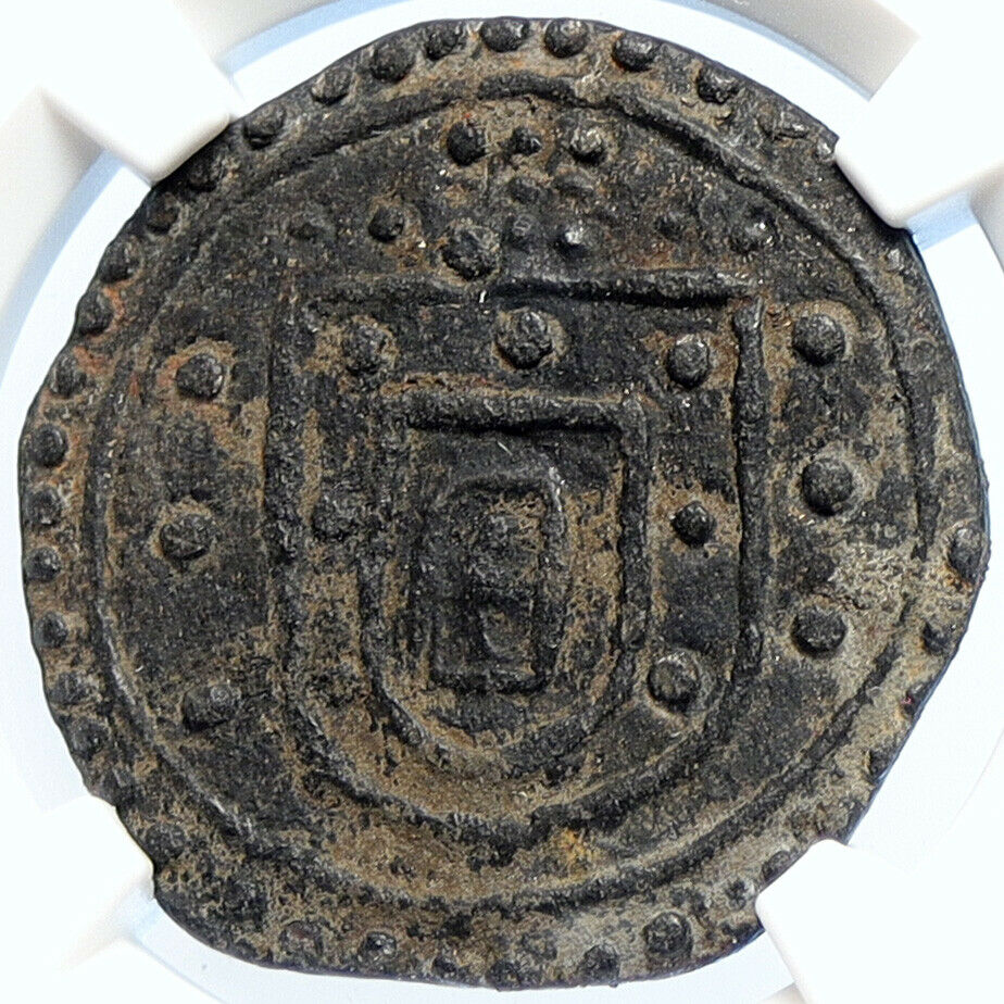 1557-78 INDIA PORTUGESE PORTUGAL King Sebastiao ANTIQUE Bastado Coin NGC i106053