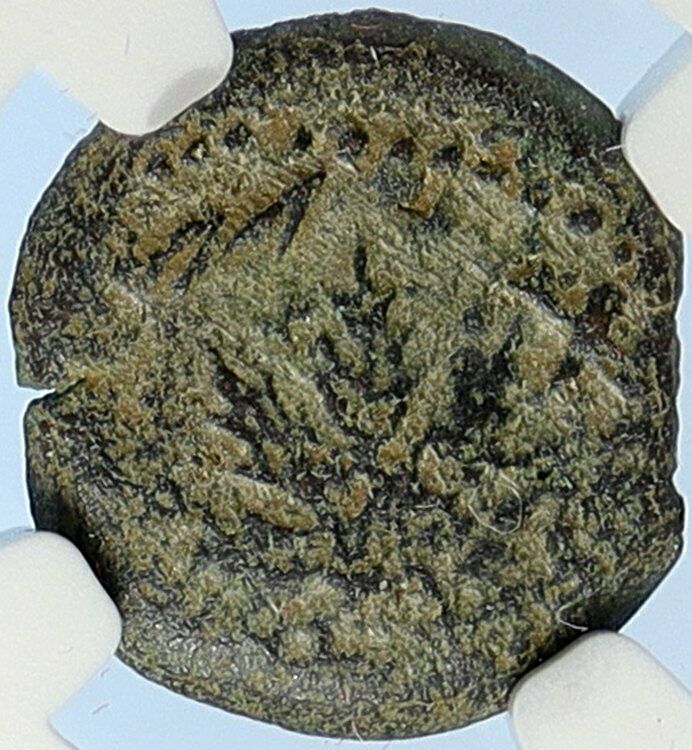 Authentic Ancient JEWISH WAR v ROMANS 67AD Historical JERUSALEM Coin NGC i106069