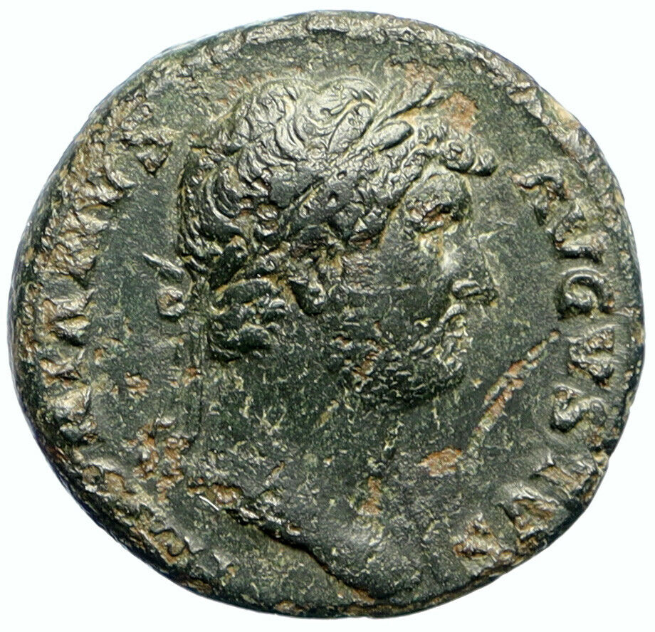 HADRIAN 126-127AD Rome BIG Authentic Ancient OLD Roman Coin SALUS HEALTH i105500