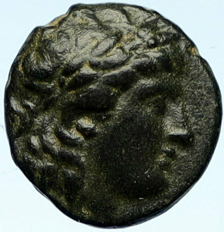 KING ANTIOCHUS II Seleucid Authentic Ancient Greek Coin TRIPOD Anchor i102703