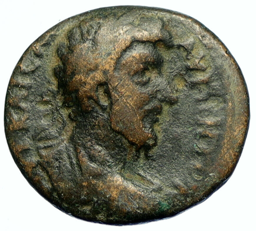 MARCUS AURELIUS as CAESAR Ancient 165AD Cyrrhus ANTIQUE Roman Coin ZEUS i105579