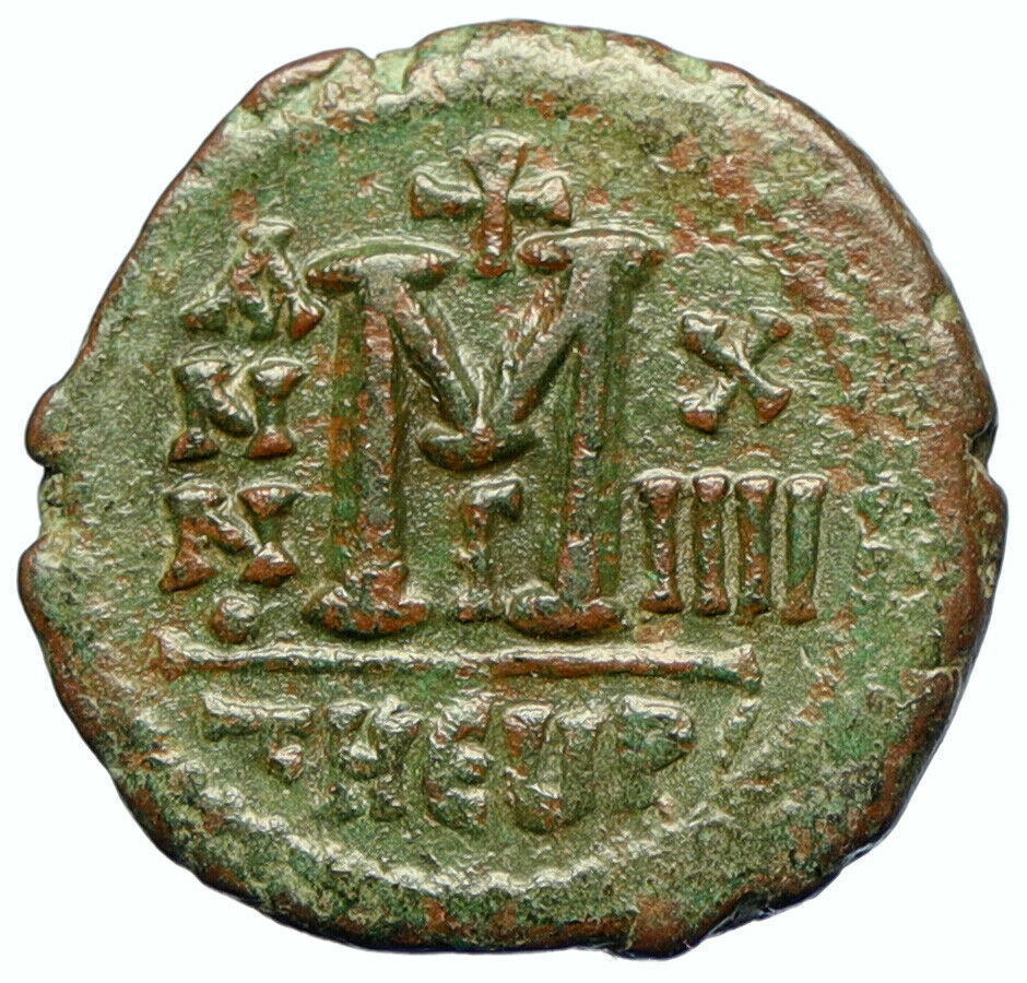 MAURICE TIBERIUS Authentic Ancient Theouoplis Antioch Old BYZANTINE Coin i105581