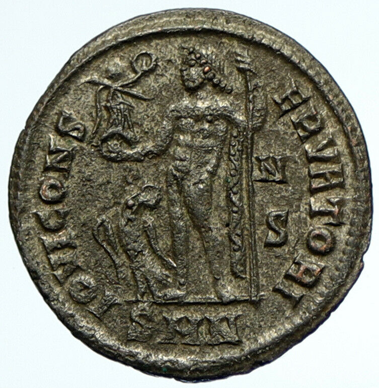 CONSTANTINE I the GREAT 317AD Authentic Ancient Roman Coin w JUPITER i105582