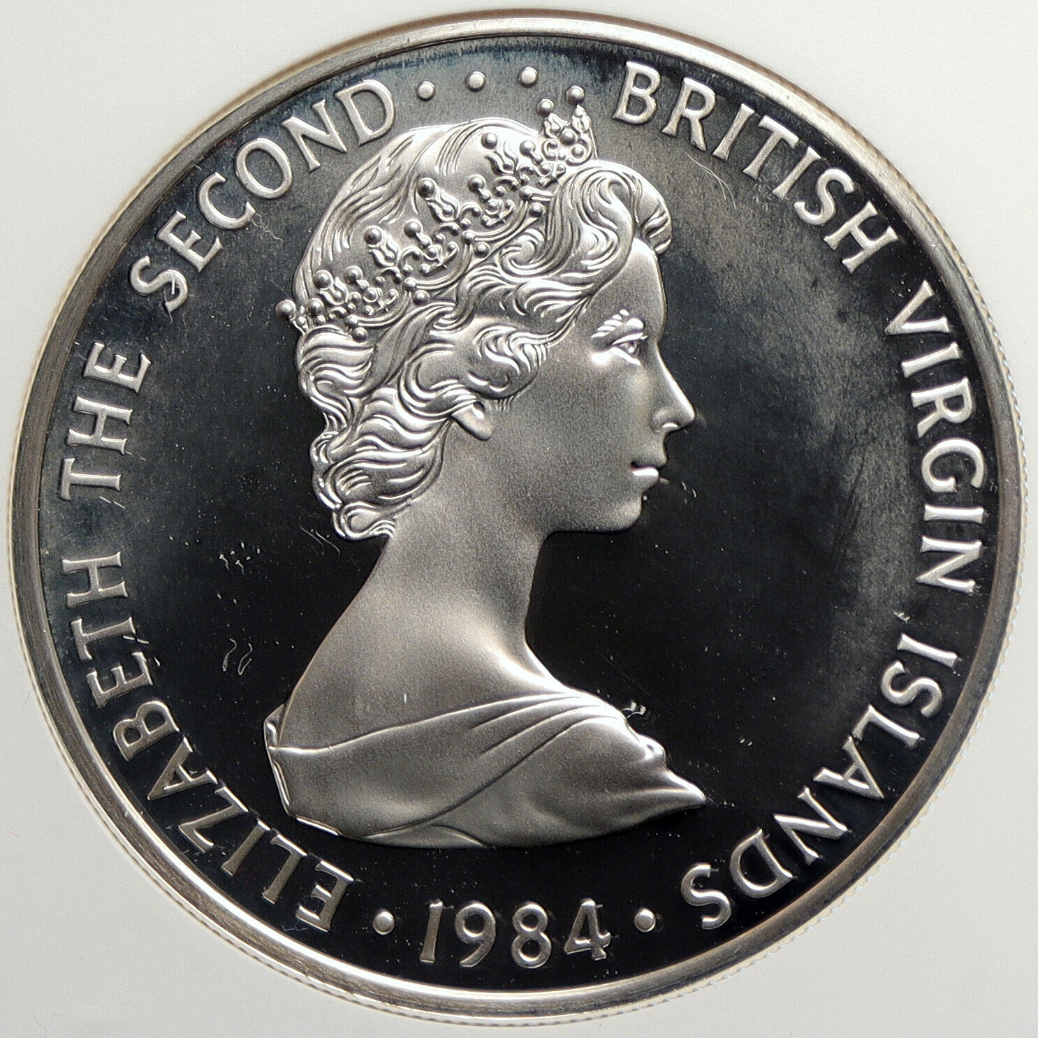 1984 British Virgin Islands Elizabeth II BIRDS Proof Silver $5 Coin NGC i106600