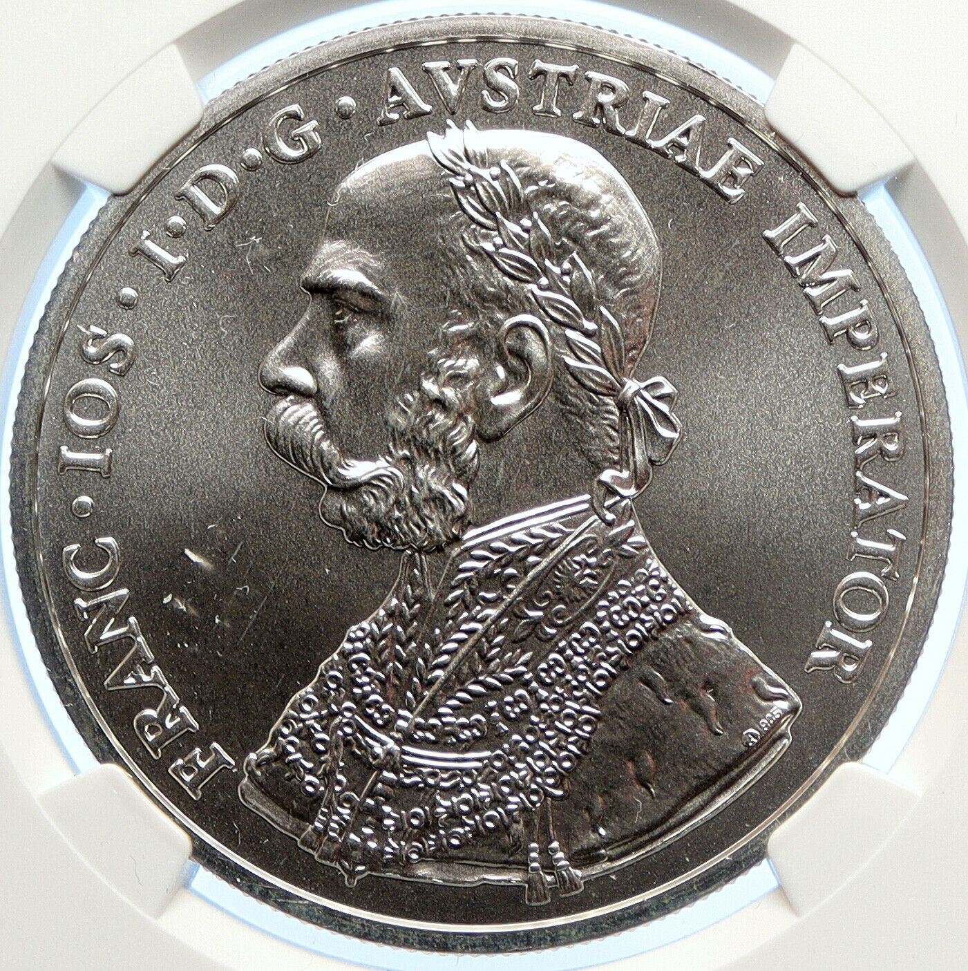 2001 AUSTRIA FRANZ JOSEPH I Old Silver 10 Kreuzer Fantasy Issue Coin NGC i106601