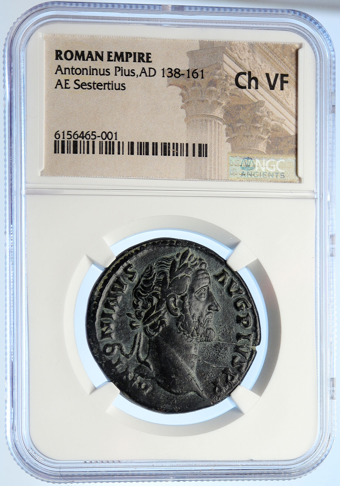 ANTONINUS PIUS Marcus Aurelius Father ROME Ancient Roman Coin ALTAR NGC i106610