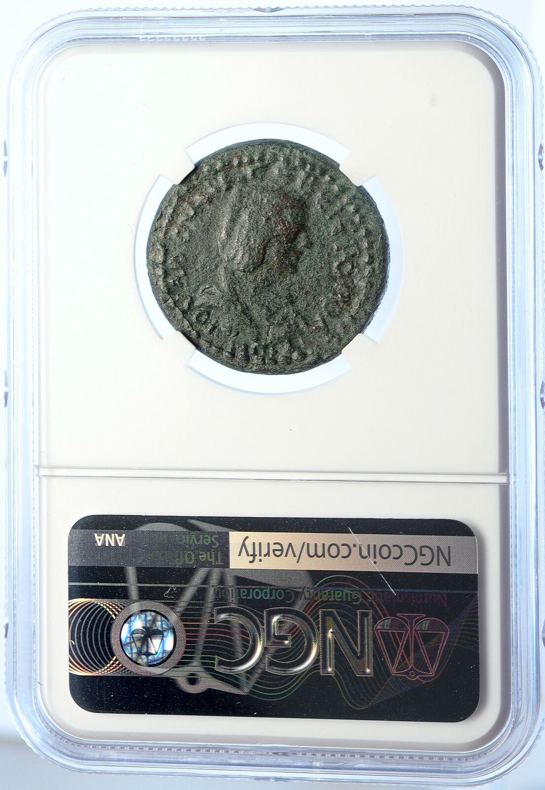 SEPTIMIUS SEVERUS & WIFE JULIA DOMNA Ancient OLD Vintage Roman Coin NGC i106612