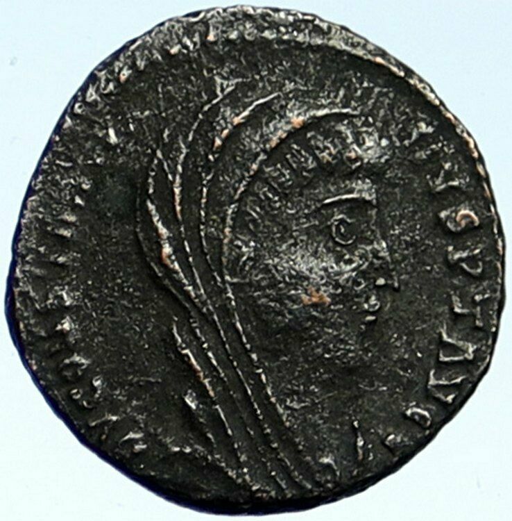 CONSTANTINE I the Great CHARIOT to GOD HAND in HEAVEN Ancient Roman Coin i101033