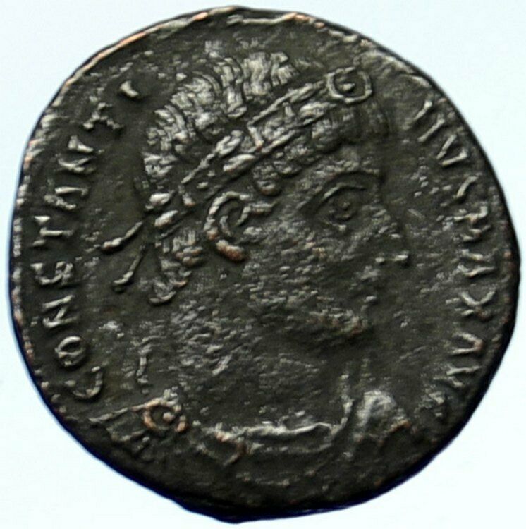 CONSTANTINE I the Great Authentic Ancient Roman Coin WAR LEGION SOLDIERS i101039