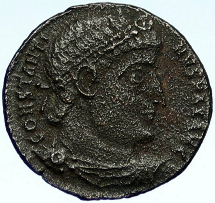 CONSTANTINE I the Great Authentic Ancient Roman Coin WAR LEGION SOLDIERS i101034