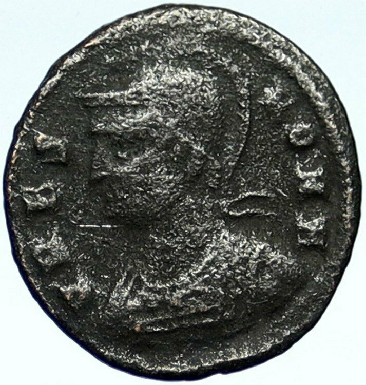 CONSTANTINE I the GREAT Romulus Remus WOLF Rome OLD Ancient Roman Coin i101037