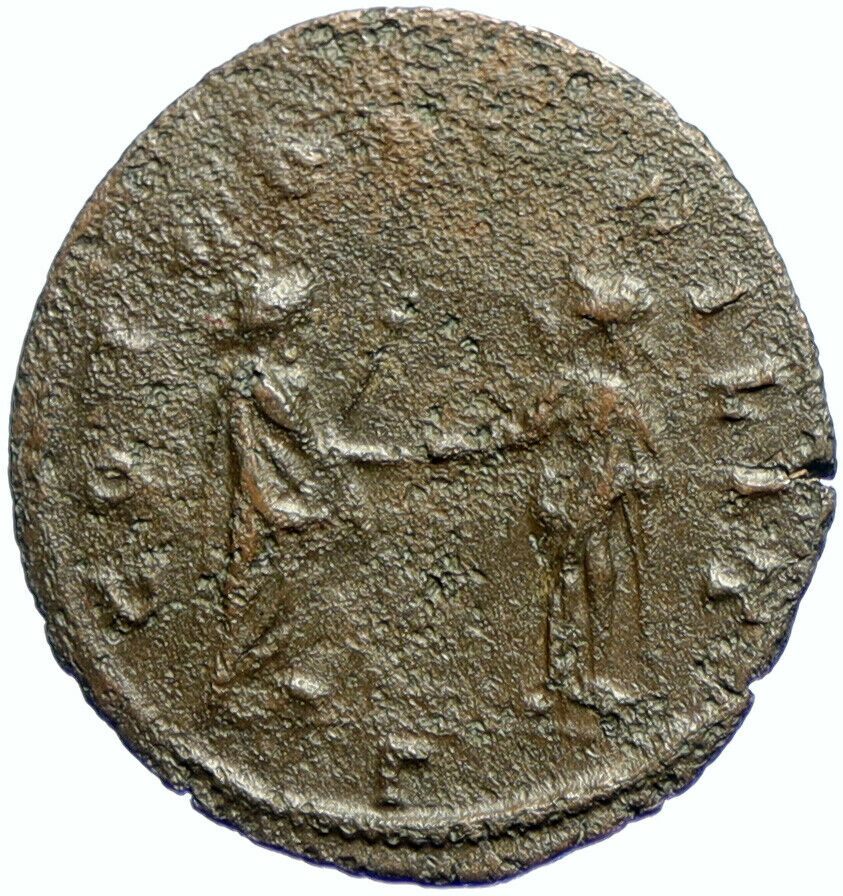 AURELIAN Authentic Ancient 272AD Balkan Roman Coin HEROIC BUST Concordia i103685