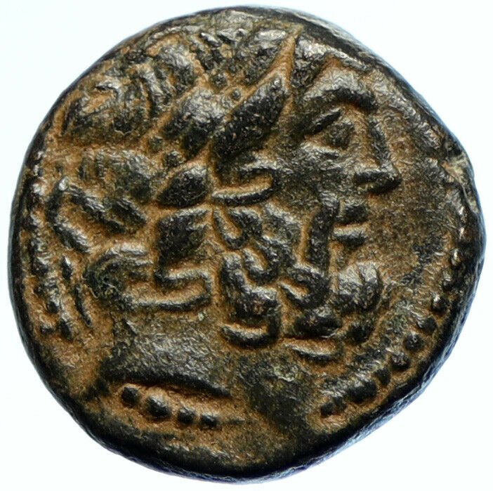 ANTIOCH on the ORONTES Authentic Ancient Greek Coin w NIKE THRONE & ZEUS i103675