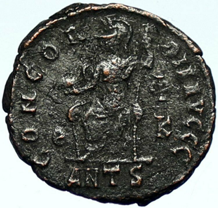 VALENTINIAN II Antioch Authentic Ancient Roman Coin ROMA GLOBAL REGALIA i101025