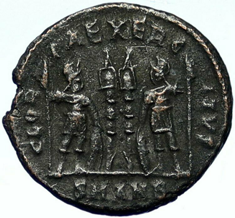 CONSTANTINE I the Great Authentic Ancient Roman Coin WAR LEGION SOLDIERS i101023