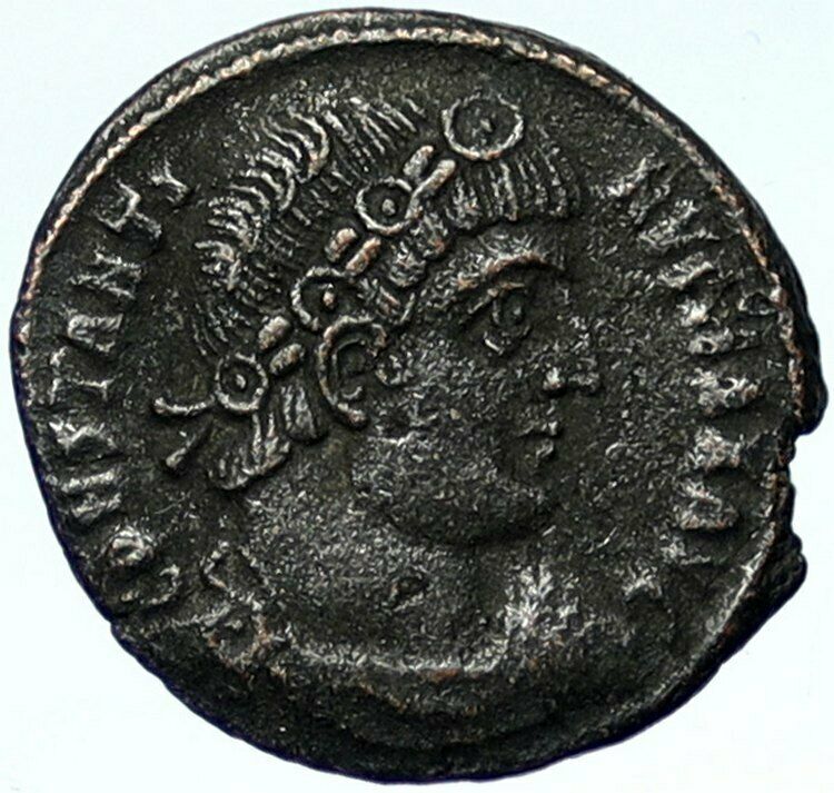 CONSTANTINE I the Great Authentic Ancient Roman Coin WAR LEGION SOLDIERS i101023