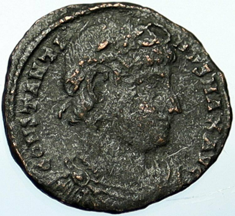 CONSTANTINE I the Great Authentic ALEXANDRIA Ancient Roman Coin SOLDIERS i100621