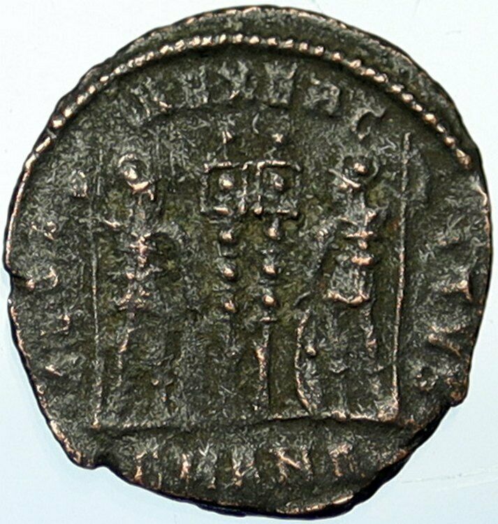 CONSTANTINE I the Great Authentic Ancient Roman Coin WAR LEGION SOLDIERS i100624