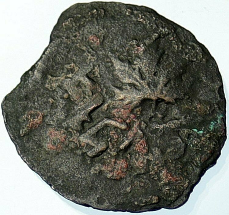 Authentic Ancient JEWISH WAR v ROMANS 68AD Year 3 JERUSALEM Coin AMPHORA i100617