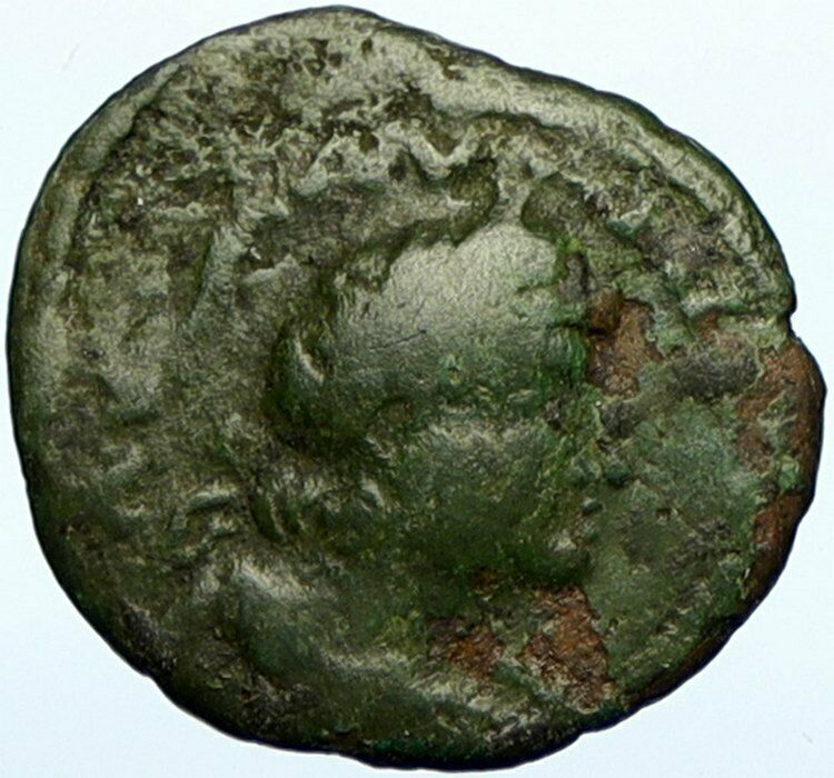 CARACALLA Authentic Ancient Roman Coin PAUTALIA in Thrace APOLLO SNAKE i100607