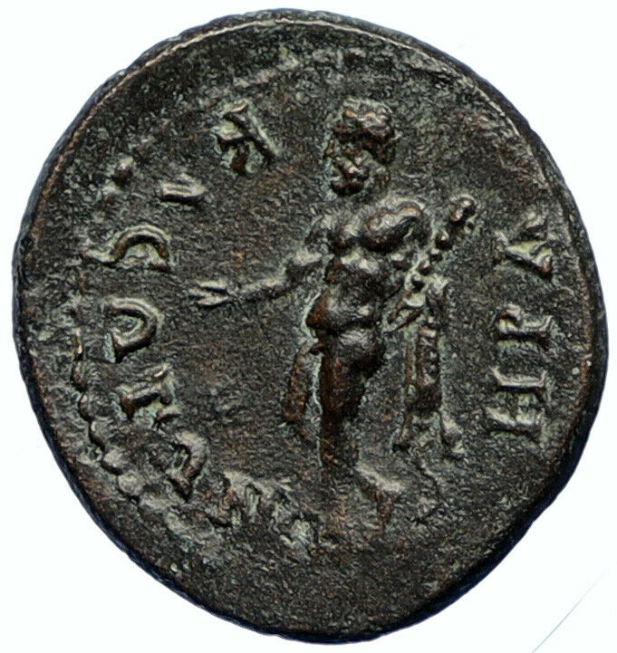 TRAJAN Authentic Ancient c.98AD Rome QUADRANS Roman Coin HERCULES & SKIN i102689