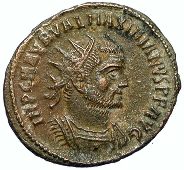 MAXIMIAN w JUPITER Zeus Authentic Ancient 285AD Genuine OLD Roman Coin i102831