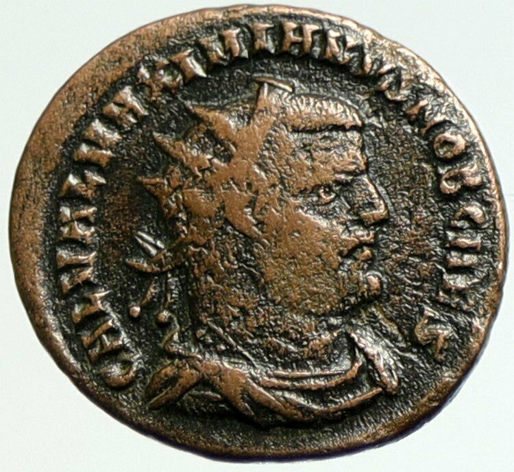 GALERIUS as Caesar w Jupiter Authentic ANTIQUE Ancient 295AD Roman Coin i104247