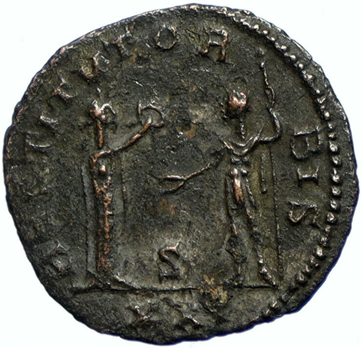 AURELIAN Wreath from Woman 274 AD Rare Ancient ANTIQUE OLD Roman Coin i102663