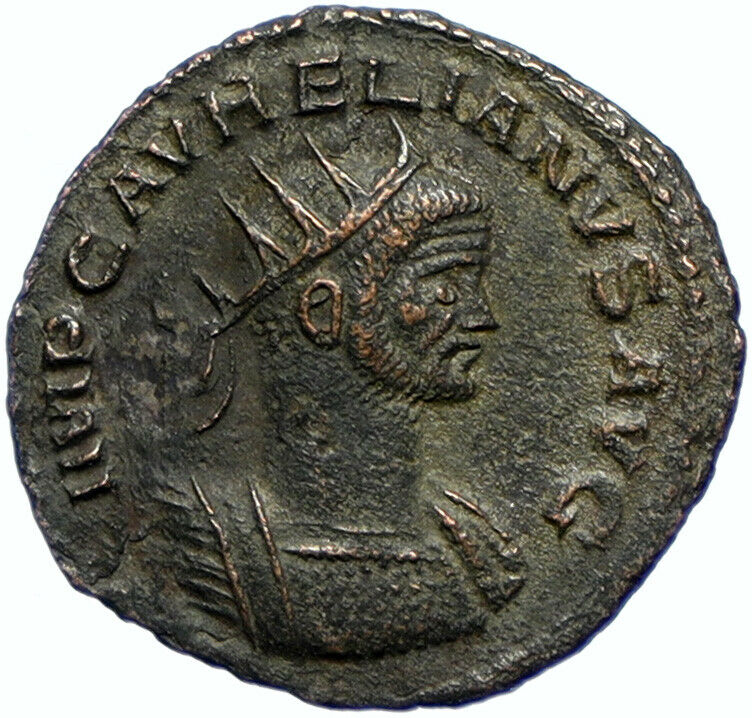 AURELIAN Wreath from Woman 274 AD Rare Ancient ANTIQUE OLD Roman Coin i102663