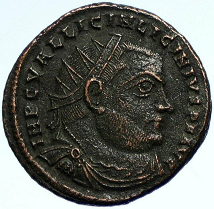 LICINIUS I Enemy of Constantine I Authentic Ancient Roman Coin w JUPITER i102657