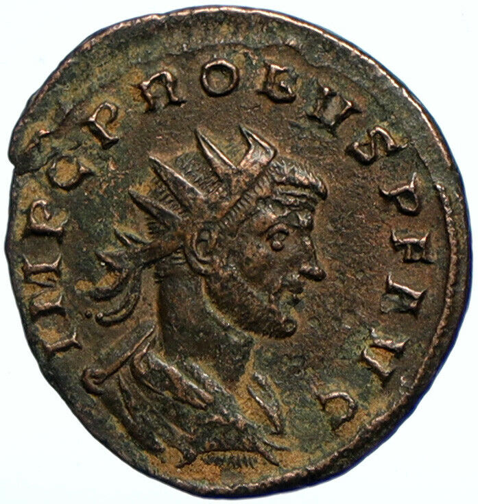 PROBUS Authentic Ancient Original OLD Genuine Roman Coin PRESENTED GLOBE i102666