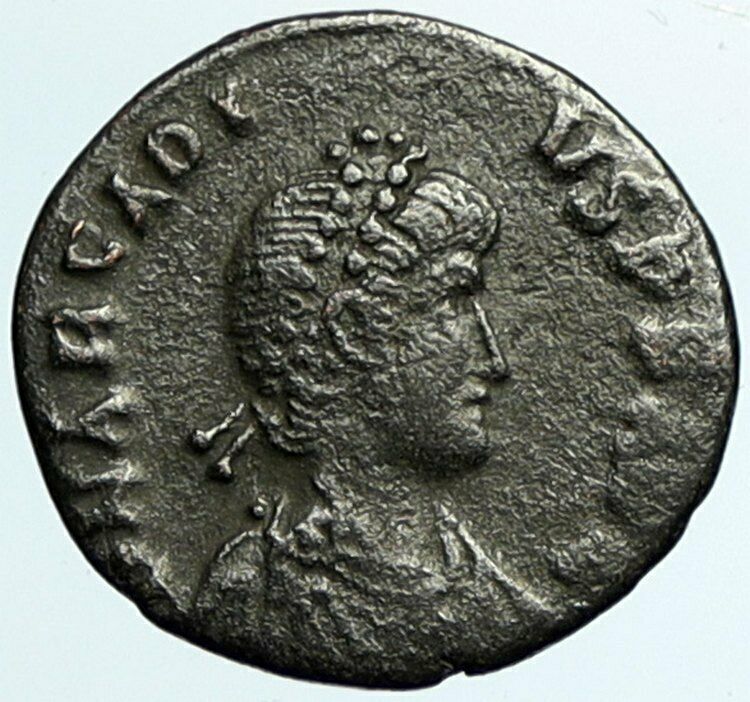 ARCADIUS with Victory 395AD Constantinople Authentic Ancient Roman Coin i101661