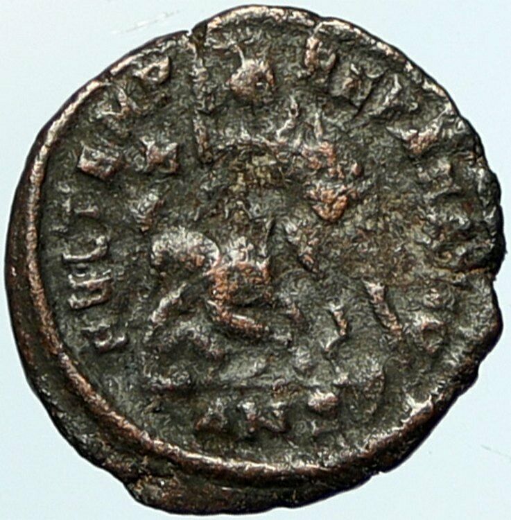 CONSTANTIUS II Authentic Ancient Roman Coin GLADIATOR WAR BATTLE SCENE i101646