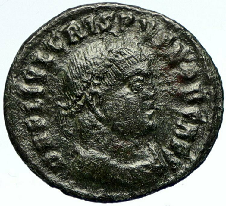 CRISPUS Authentic Ancient 321AD OLD Roman Coin GLOBAL VICTORY CAPTIVE i103347