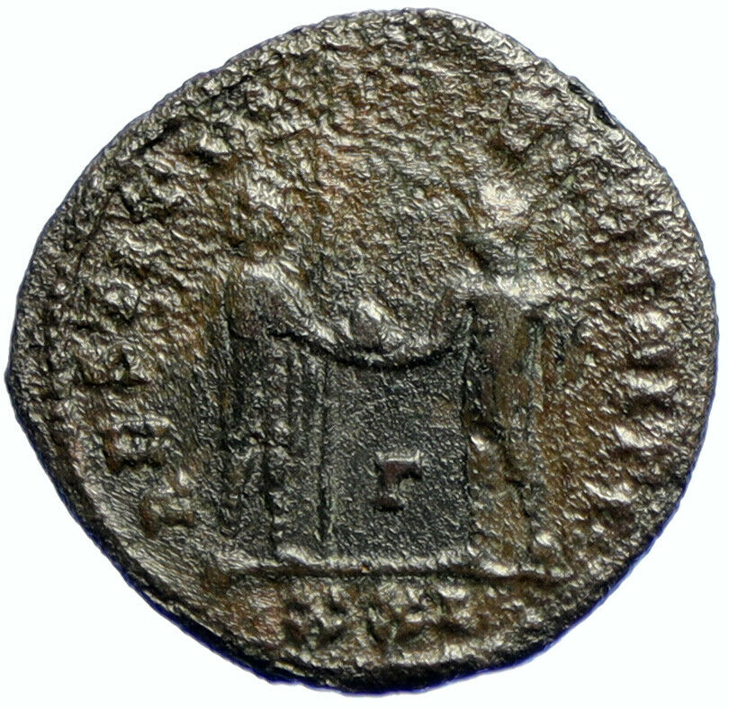 AURELIAN gets Wreath from Victory 274AD Authentic OLD Ancient Roman Coin i103715