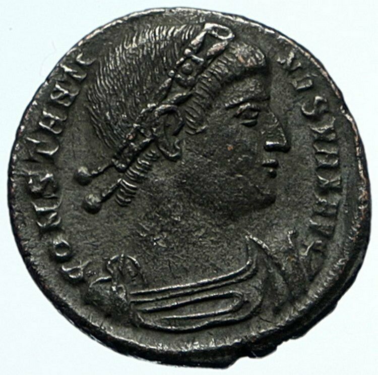 CONSTANTINE I the Great Authentic Ancient Roman Coin WAR LEGION SOLDIERS i104483